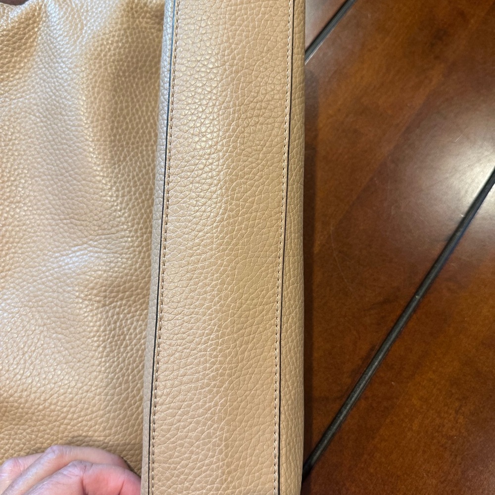 Tory Burch Beige Leather Tote - Picture 8 of 10